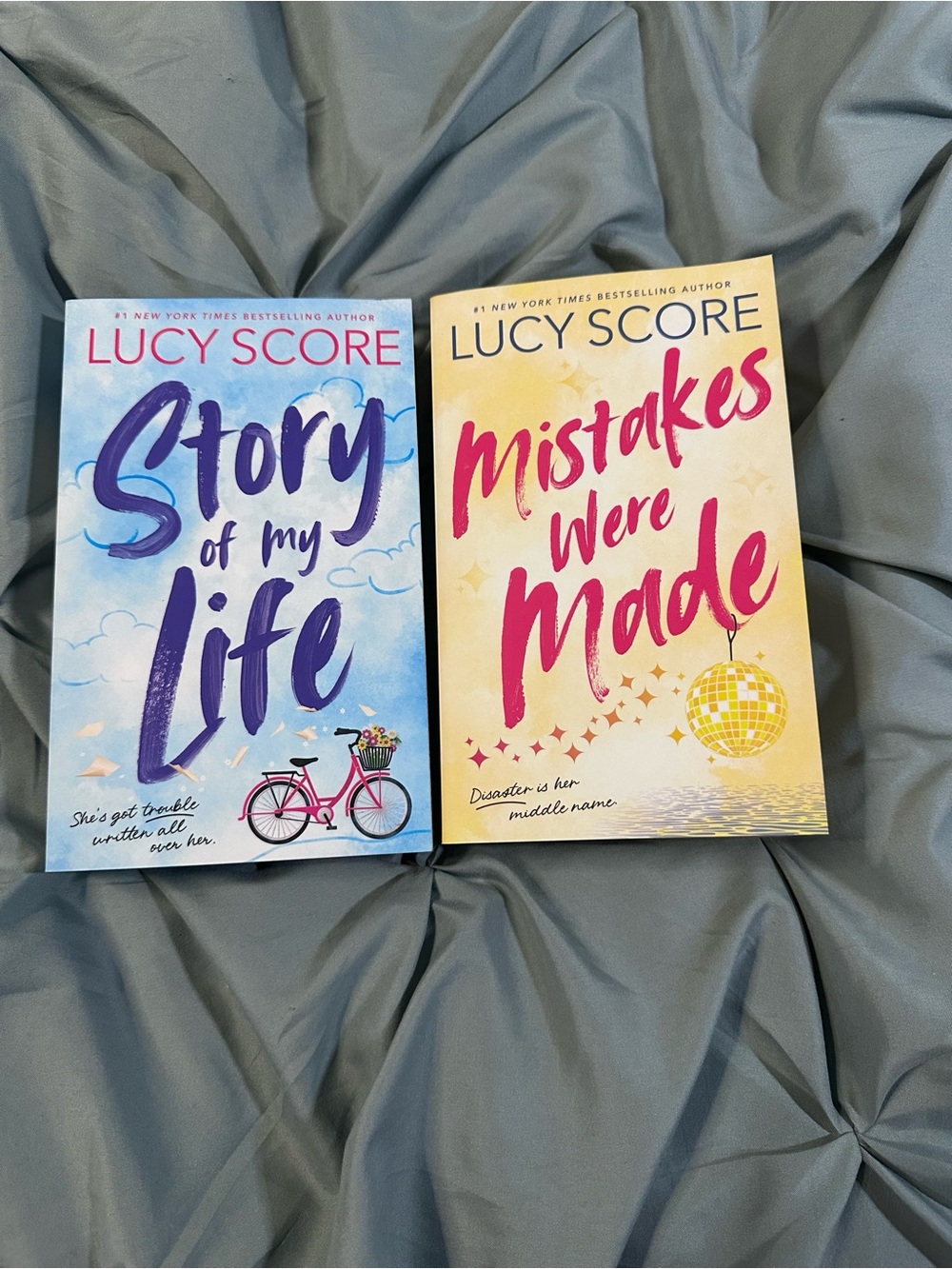 Story of my Life and Mistakes Were Made by Lucy Score